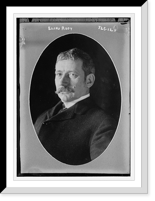 Historic Framed Print, Elihu Root, cameo portr.,  17-7/8" x 21-7/8"