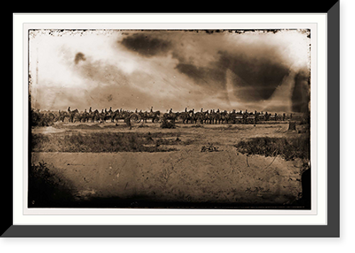 Historic Framed Print, Morris Island South Carolina. Unidentified artillery unit - 2,  17-7/8" x 21-7/8"
