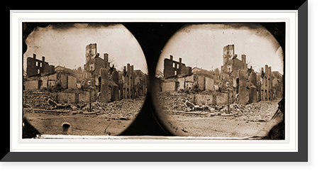 Historic Framed Print, Richmond Virginia. Burnt district - 14,  17-7/8" x 21-7/8"