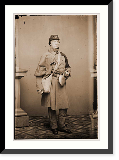 Historic Framed Print, Surg. T. M. Cheeseman 7th N.Y. SM,  17-7/8" x 21-7/8"