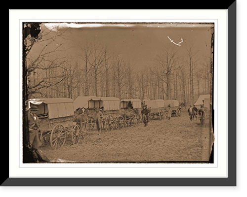 Historic Framed Print, Washington District of Columbia. Ambulance train at Harewood Hospital. Miller. (v.7,  17-7/8" x 21-7/8"