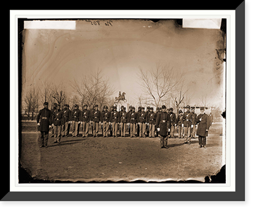 Historic Framed Print, Washington District of Columbia. Company K 9th U.S. Veteran Reserve Corps at Washin,  17-7/8" x 21-7/8" Historic Framed Print, Washington District of Columbia. Company K 9th U.S. Veteran Reserve Corps at Washin,  17-7/8" x 21-7/8"