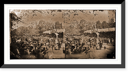 Historic Framed Print, Washington District of Columbia. Grand review of the Army - 5,  17-7/8" x 21-7/8"