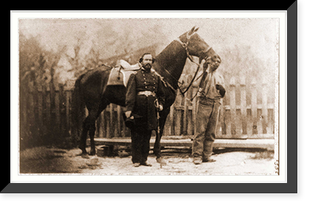 M. Miller Colonel 18th Mo. Infantry full-length portrait facing right standing befo, Antique Wall Art