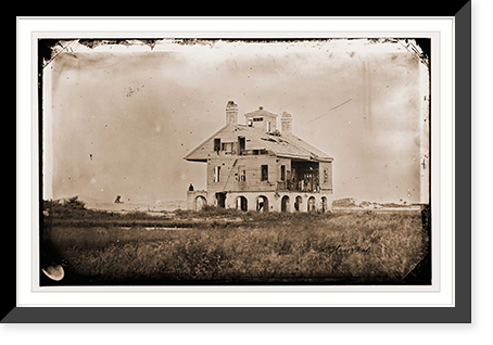 Morris Island South Carolina. The Beacon House after the struggle for Fort Wagner J, Historic Reproduction