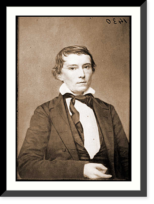 Historic Framed Print, Portrait of Vice President Alexander Stephens officer of the Confederate States Gov,  17-7/8" x 21-7/8"