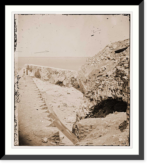 Historic Framed Print, Charleston South Carolina. Samuel Cooley photographer with his camera on the batter,  17-7/8" x 21-7/8"