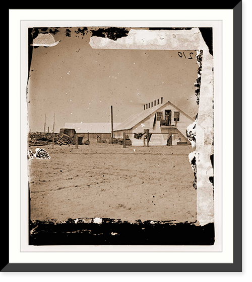 Historic Framed Print, Hilton Head South Carolina. Federal army bake house,  17-7/8" x 21-7/8"