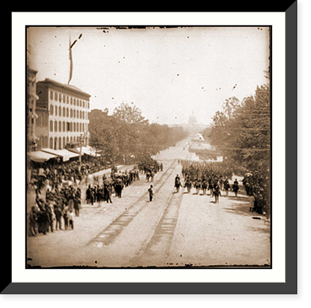 Washington D.C. Maj. Gen. Horatio G. Wright staff and units of 9th Army Corps passi, Antique Poster