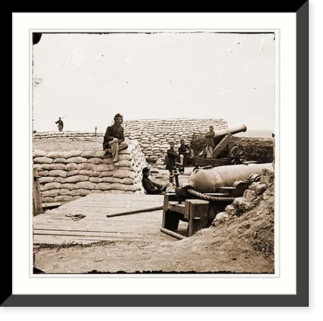 Vintage Military Print - Yorktown Virginia vicinity