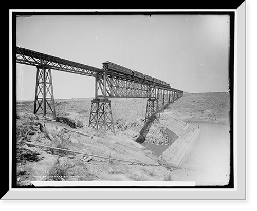 Historic Framed Print, Bridge near Encarnacion,  17-7/8" x 21-7/8"