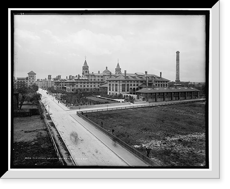 Historic Framed Print, The Ponce de Leon, rear view,  17-7/8" x 21-7/8"