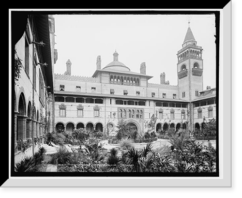 Historic Framed Print, Within the court of the Ponce de Leon,  17-7/8" x 21-7/8"