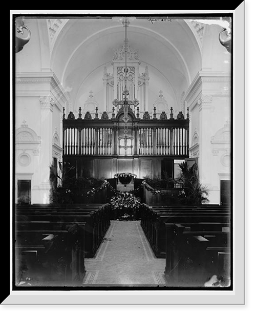 Historic Framed Print, [Altar, Flagler Memorial Presbyterian Church, St. Augustine],  17-7/8" x 21-7/8"