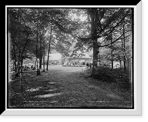 Historic Framed Print, Palmer Park, pavilion,  17-7/8" x 21-7/8" Historic Framed Print, Palmer Park, pavilion,  17-7/8" x 21-7/8"