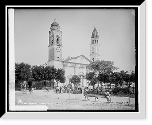 Historic Framed Print, Church at Tampico, The,  17-7/8" x 21-7/8"