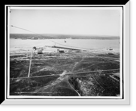 Panorama of Tampico River and the jetties from the lighthouse - 3, Antique Poster