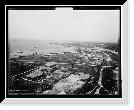 Panorama of Tampico River and the jetties from the lighthouse - 4, Historic Print