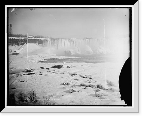 Historic Framed Print, American Falls from Canadian shore, Niagara,  17-7/8" x 21-7/8"