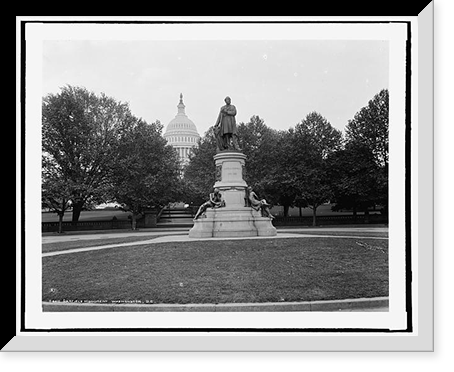 Historic Framed Print, Garfield monument, Washington, D.C.,  17-7/8" x 21-7/8"
