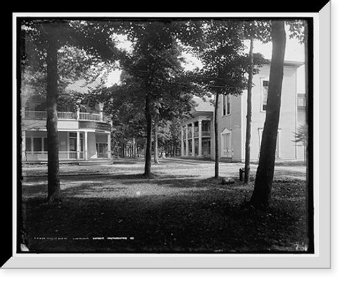 Historic Framed Print, Street scene, Chatauqua [sic],  17-7/8" x 21-7/8"