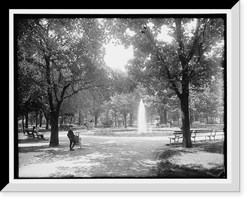 Historic Framed Print, Cass Park, Detroit - 2,  17-7/8" x 21-7/8"