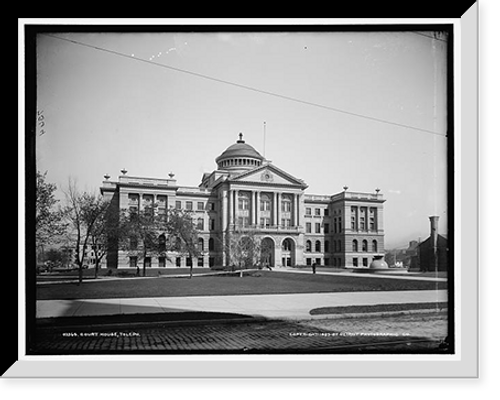 Historic Framed Print, Court house, Toledo,  17-7/8" x 21-7/8"