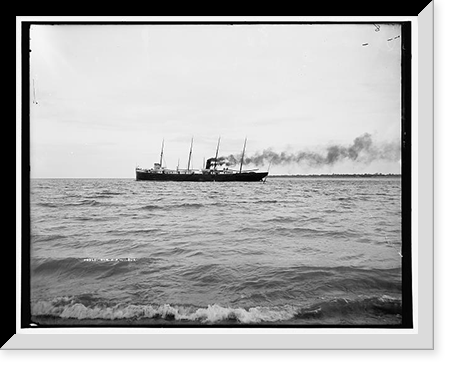 Historic Framed Print, Str. E.P. Wilbur,  17-7/8" x 21-7/8"