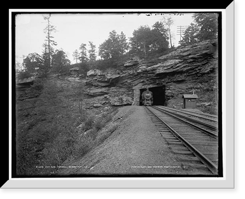 Historic Framed Print, Nay Aug Tunnel, Scranton, Pa. - 4,  17-7/8" x 21-7/8"