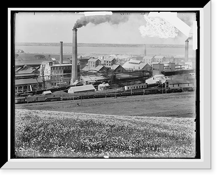 Historic Framed Print, Solvay Process Co.'s works, Syracuse [i.e. Solvay], N.Y. - 3,  17-7/8" x 21-7/8"