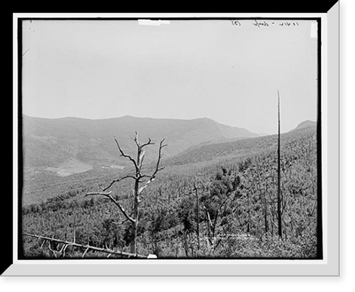 Historic Framed Print, The Presidential Range from Mt. Echo, White Mountains,  17-7/8" x 21-7/8"