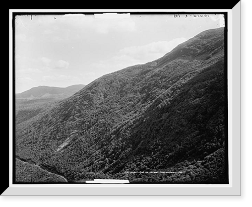 Historic Framed Print, [Crawford Notch from Mt. Willard, White Mountains],  17-7/8" x 21-7/8"