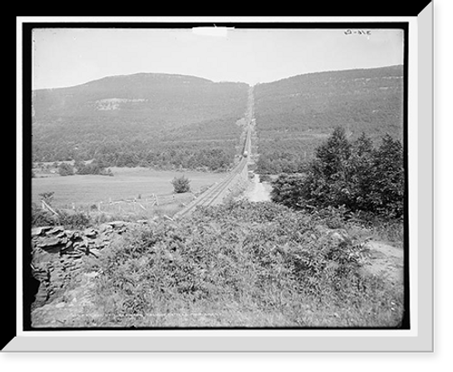 Historic Framed Print, Kaaterskill Mountain with Otis Elevating Railway, Catskill Mountains, N.Y. - 2,  17-7/8" x 21-7/8"