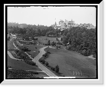 The Gardens, Lake Mohonk House - 2, Antique Print
