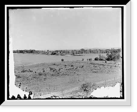 Historic Framed Print, Lake Champlain from Fort Frederick, Crown Point, N.Y.,  17-7/8" x 21-7/8"