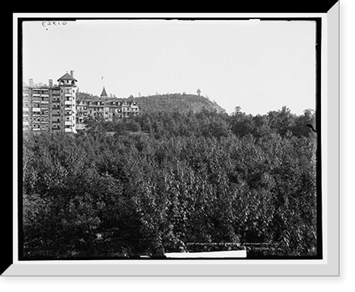 Historic Framed Print, Lake Mohonk House from the west,  17-7/8" x 21-7/8"