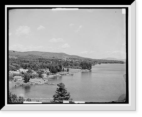 Lake George from Fort William Henry Hotel - 3 Classic, Historic Reproduction