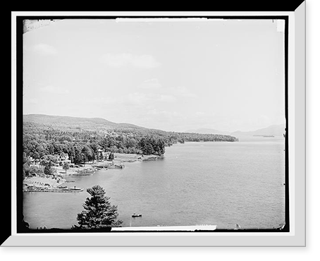 Lake George from Fort William Henry Hotel - 6, Vintage Wall Art
