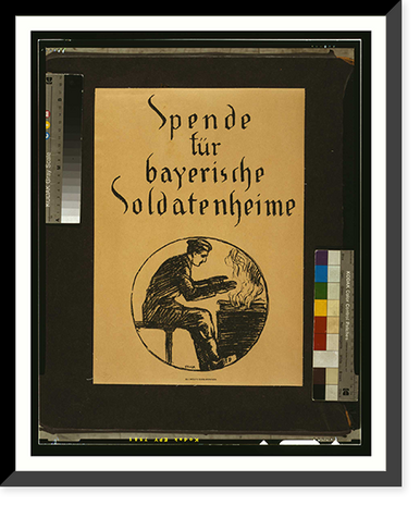 Spende fuumlr bayerische Soldatenheime. Stuck, Historic Print