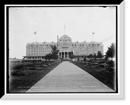 Historic Framed Print, The Frontenac, Round Island, N.Y.,  17-7/8" x 21-7/8"
