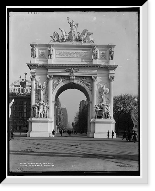 Historic Framed Print, Dewey Arch, New York,  17-7/8" x 21-7/8"