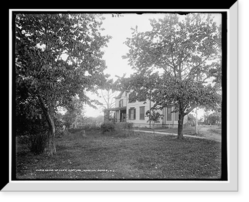 Historic Framed Print, House of Lee's capture, Basking Ridge, N.J.,  17-7/8" x 21-7/8"