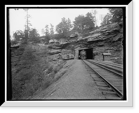 Historic Framed Print, Nay Aug Tunnel, Scranton, Pa. - 6,  17-7/8" x 21-7/8"
