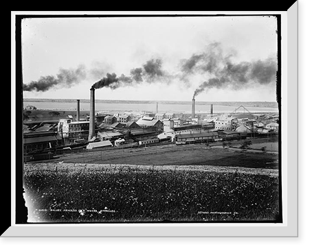 Solvay Process Co.'s works, Syracuse i.e. Solvary, Vintage Print
