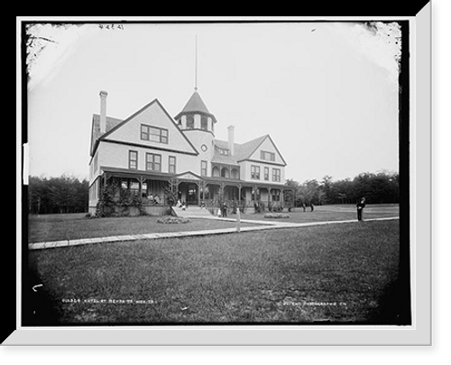 Historic Framed Print, Hotel at Ne-ah-ta-wan-ta,  17-7/8" x 21-7/8"