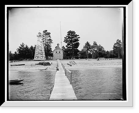 U.S. life boat station, Pointe aux Barques, Antique Wall Art