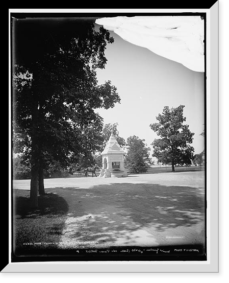 Muir Fountain, Belle Isle Park, Detroit, Antique Poster