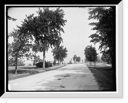 Historic Framed Print, On the western promenade, Portland, Maine,  17-7/8" x 21-7/8"
