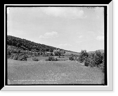 Historic Framed Print, Mount Pleasant golf links, Mt. Pleasant House from tee no. 6,  17-7/8" x 21-7/8"