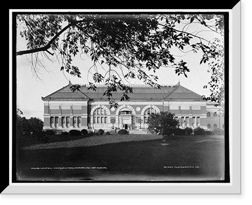 Historic Framed Print, Central Park, New York, Metropolitan Art Museum,  17-7/8" x 21-7/8"